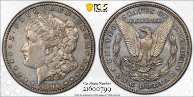 1896-O $1 AU50