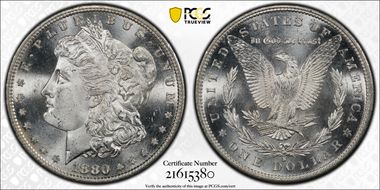 1880-S $1 MS66
