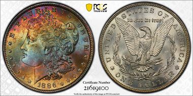 1886 $1 MS64
