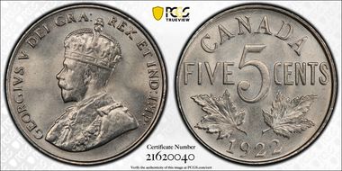 1922 5C Near S MS66