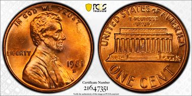1981-D 1C MS66RD