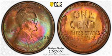 1936 1C MS66RB