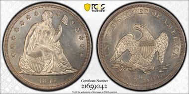 1841 $1 MS65+