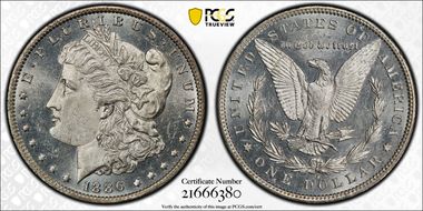 1886-O $1 MS62PL