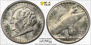 1936 50C Bridgeport MS66