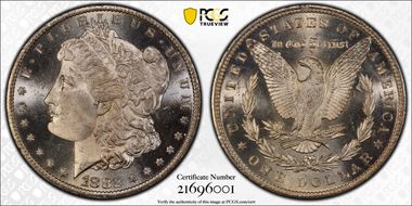 1882-CC $1 MS66PL