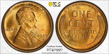 1909-S VDB 1C MS65RD