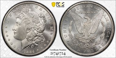 1884-CC $1 MS66