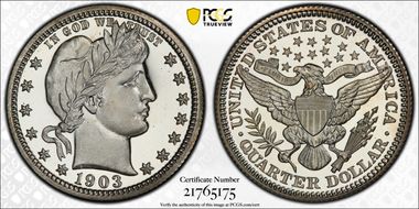 1903 25C PR68+ DCAM