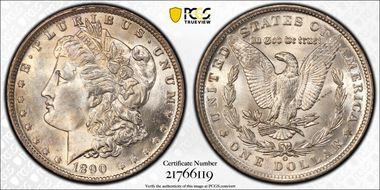 1890-O $1 VAM 10, Comet MS64