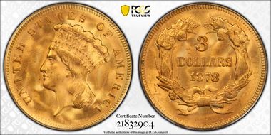 1878 $3 MS65