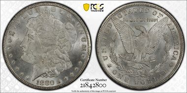 1880-CC $1 VAM 6, 8/7, Low 7 MS64