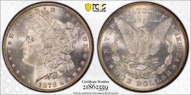 1878 7TF $1 Reverse of 1878 MS64