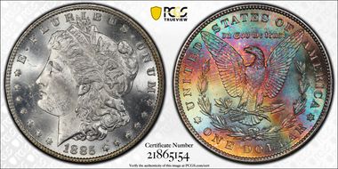 1885 $1 MS63