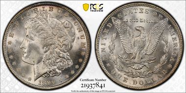 1890 $1 MS64