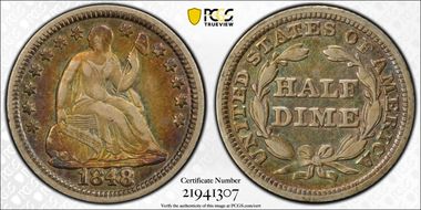 1848 H10C Medium Date VF30