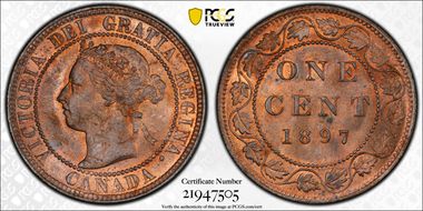 1897 1C MS64RB