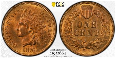 1876 1C MS64RD