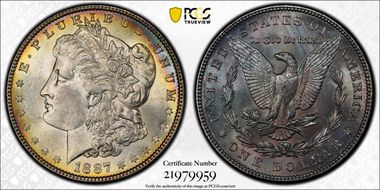 1887 $1 MS64