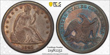 1845 $1 MS63