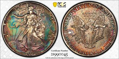 1986 $1 Silver Eagle MS65