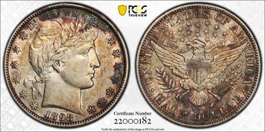 1898-S 50C AU53