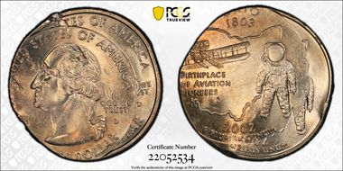 2002-D 25C Ohio MS61