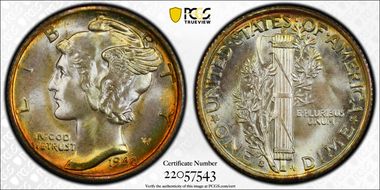 1940-S 10C MS68+