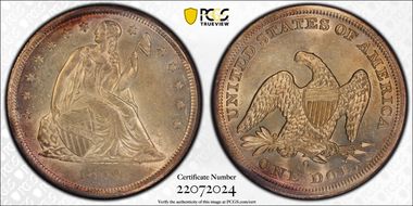 1859-O $1 MS62