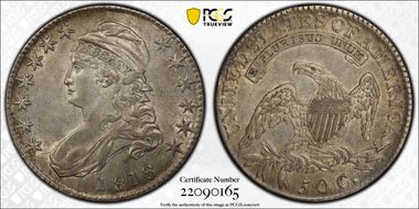 1818 50C O-109a AU53