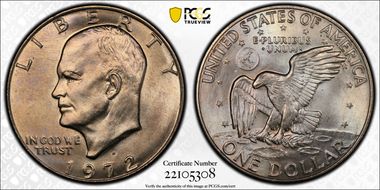 1972-D $1 MS66