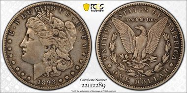1893-S $1 VF30