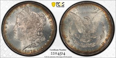 1878 7/8TF $1 VAM 33 Doubled Legs  Weak 7/4 MS63PL