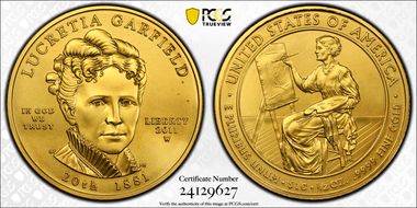 2011-W $10 Lucretia Garfield First Strike MS69