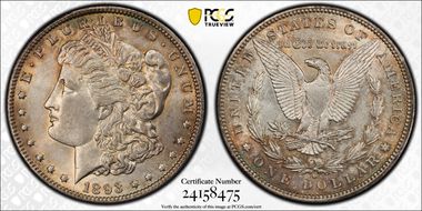 1893-O $1 AU58