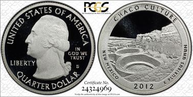 2012-S 25C Chaco Culture NP- Silver PR70DCAM