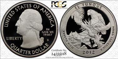 2012-S 25C El Yunque NP PR70DCAM