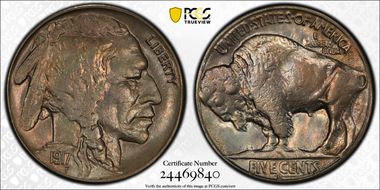 1917-S 5C MS63