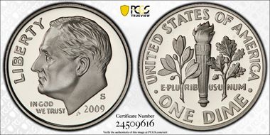 2009-S 10C PR70DCAM