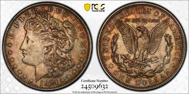 1921-S $1 VAM 1B-1 Thorn Head XF45