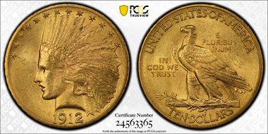 1912 $10 MS64