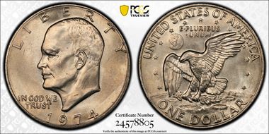1974 $1 MS65