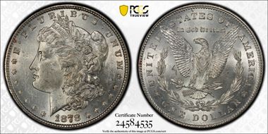 1878 7TF $1 VAM 162 MS62
