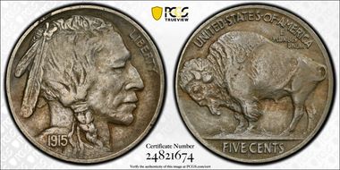 1915-S 5C XF40