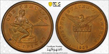 1908-S/S/S 1C Allen-2.06b MS63BN