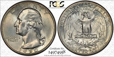 1950-D 25C MS64