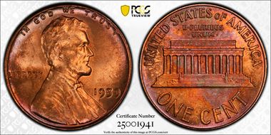 1959 1C MS67RD