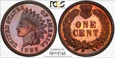1886 1C Type 1 PR66RB