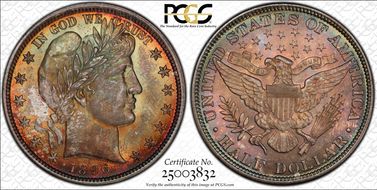 1896 50C MS66+