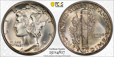 1931-S 10C DDO FS-101 MS67+ FB